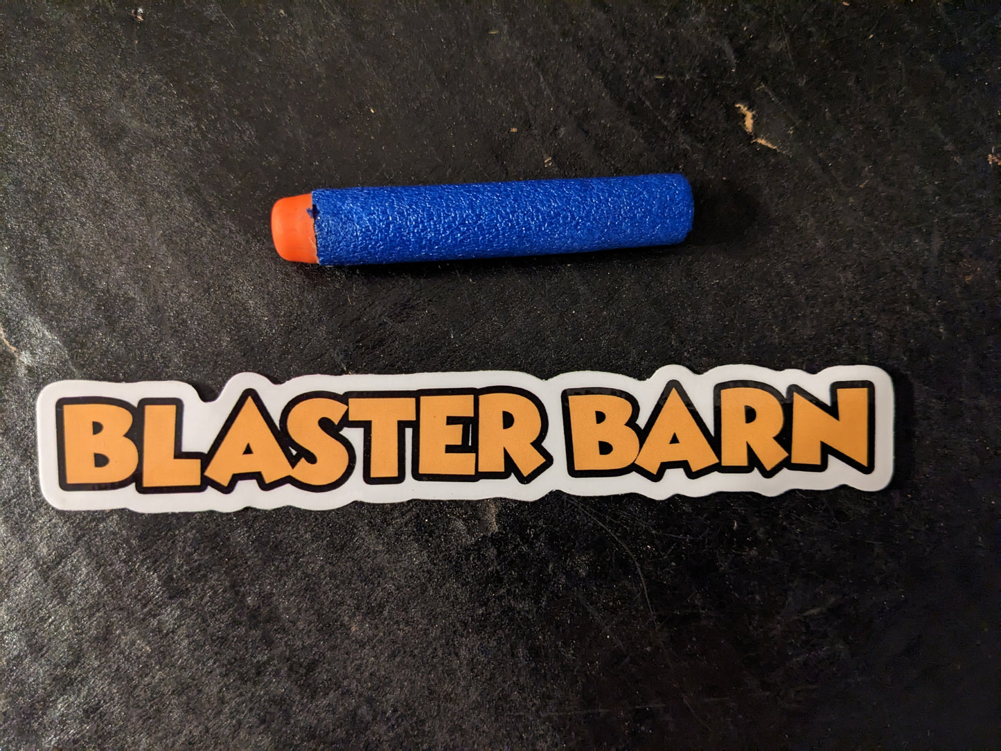 "Blaster Barn" Logo Sticker 6"