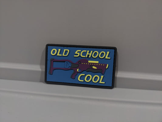 "Old School Cool" Velcro Patch 3"x1.5"