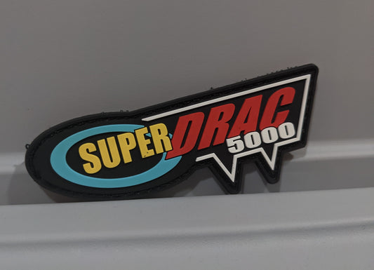 "SuperDrac 5000" Velcro Patch 4"x1.75"