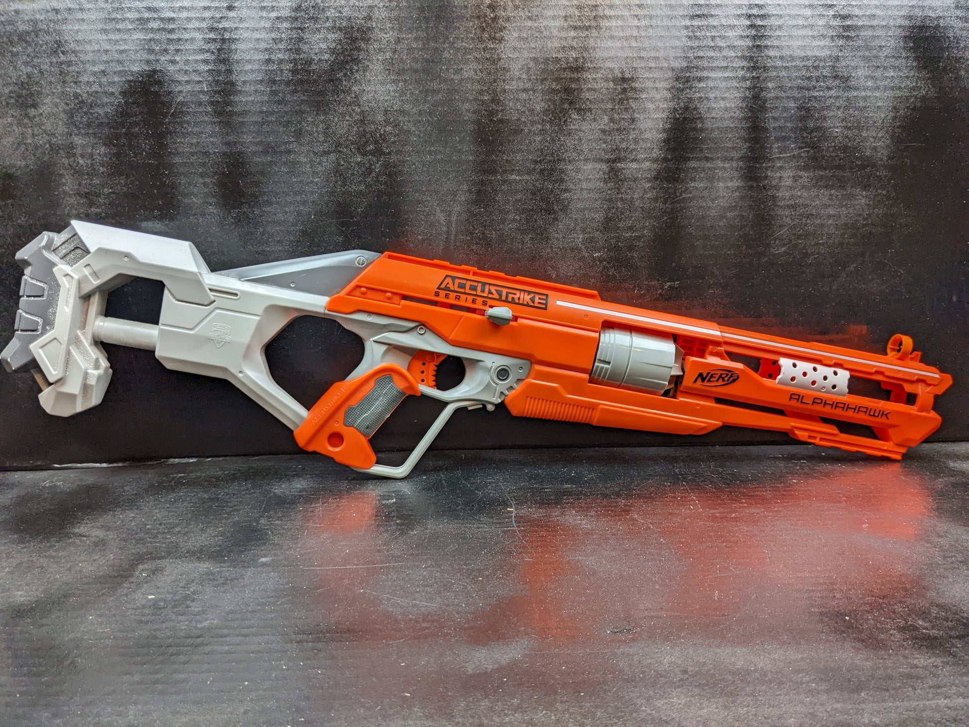 AlphaHawk (NERF N-Strike Elite Accustrike revolver dart sniper